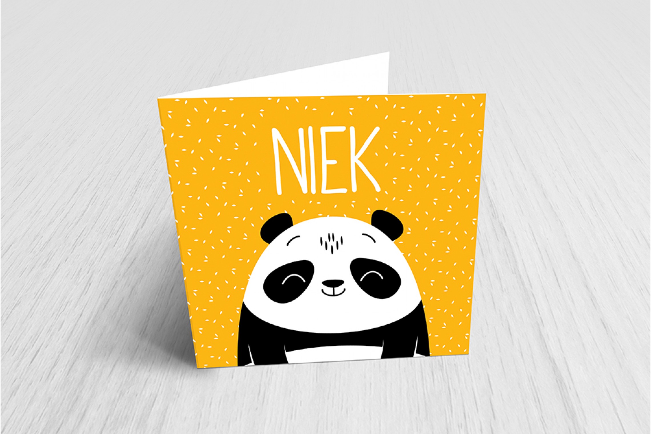 Lachende pandabeer